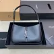 YSL Le 5 à 7 Replica Bag – Black Smooth Leather Replica YSL Le 5 à 7 Black Smooth Shoulder Bag with Silver Logo