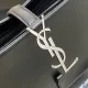 YSL Le 5 à 7 Replica Bag – Black Smooth Leather Replica YSL Le 5 à 7 Black Smooth Shoulder Bag with Silver Logo