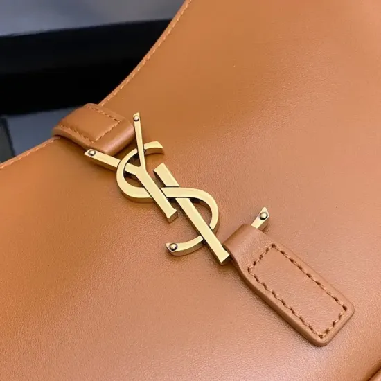 YSL Le 5 à 7 Replica Bag – Brown Smooth Leather Replica YSL Le 5 à 7 Brown Smooth Shoulder Bag with Silver Logo