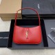 YSL Le 5 à 7 Replica Bag – Red Smooth Leather Replica YSL Le 5 à 7 Red Smooth Shoulder Bag with Silver Logo