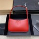 YSL Le 5 à 7 Replica Bag – Red Smooth Leather Replica YSL Le 5 à 7 Red Smooth Shoulder Bag with Silver Logo