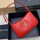 YSL Le 5 à 7 Replica Bag – Red Smooth Leather Replica YSL Le 5 à 7 Red Smooth Shoulder Bag with Silver Logo