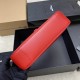 YSL Le 5 à 7 Replica Bag – Red Smooth Leather Replica YSL Le 5 à 7 Red Smooth Shoulder Bag with Silver Logo